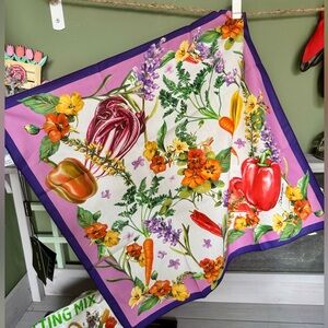 Dolce & Gabbana Girls Liliac Farmer Print Scarf